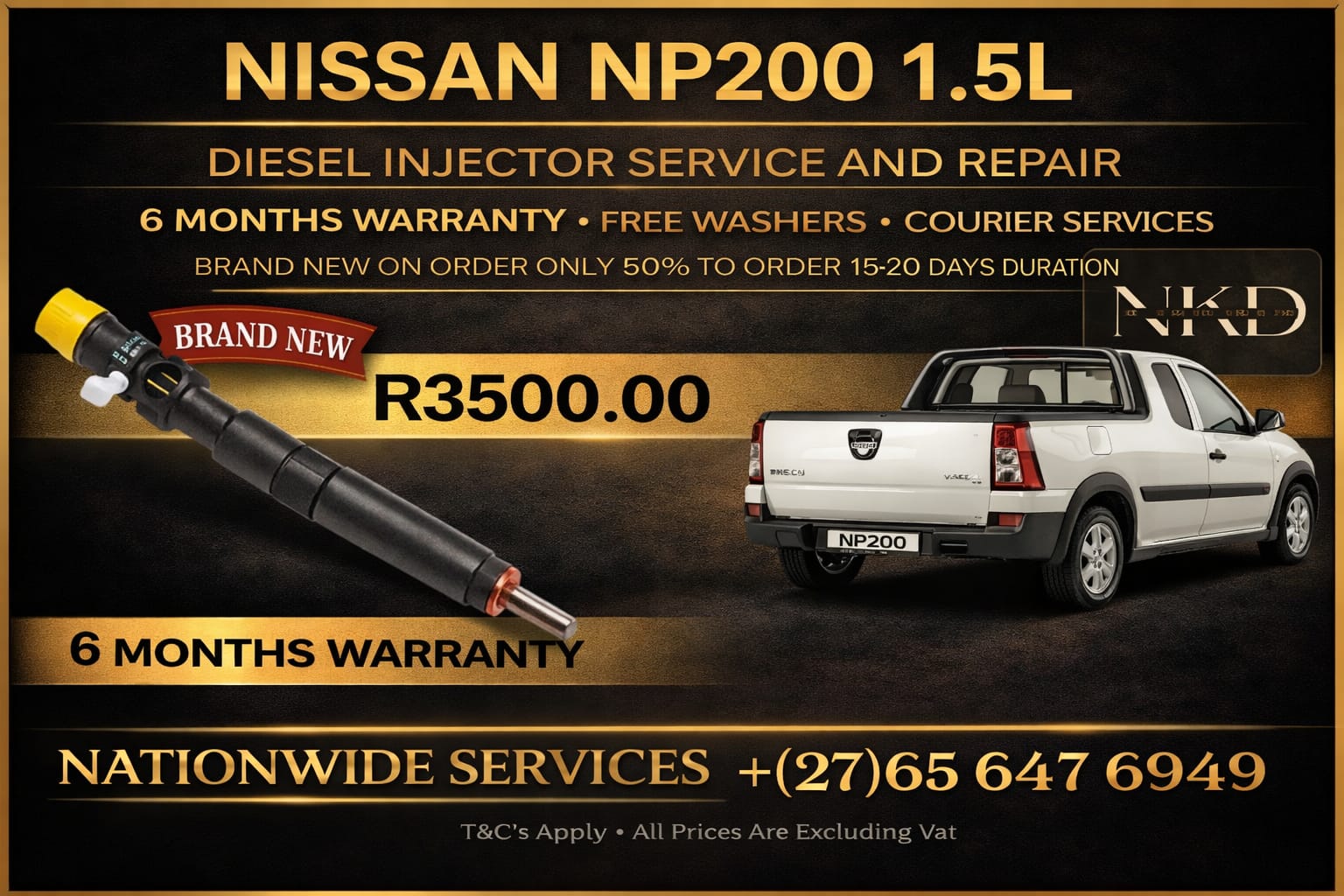 NP200 1.5 DCI brand new Diesel Injectors - Private Seller NP200 1.5 DCI brand new Diesel Injectors - Private Seller