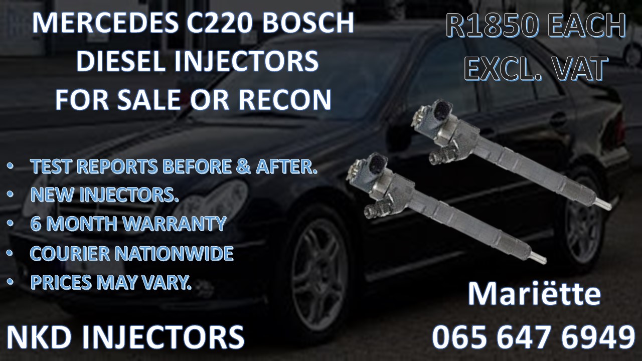 Diesel Injectors-Reliable & Guaranteed MERCEDES C220 BOSCH - Private Seller Diesel Injectors-Reliable & Guaranteed MERCEDES C220 BOSCH - Private Seller