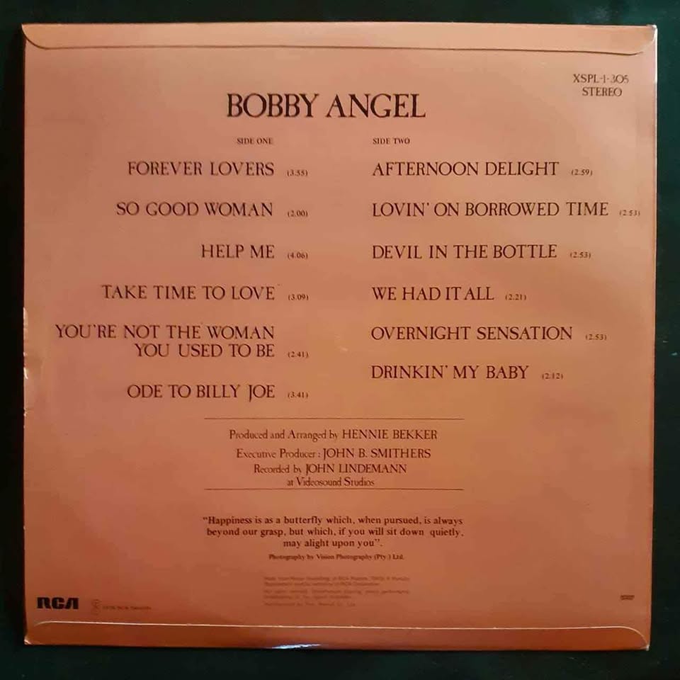 Bobby Angel - Bobby Angel LP Record