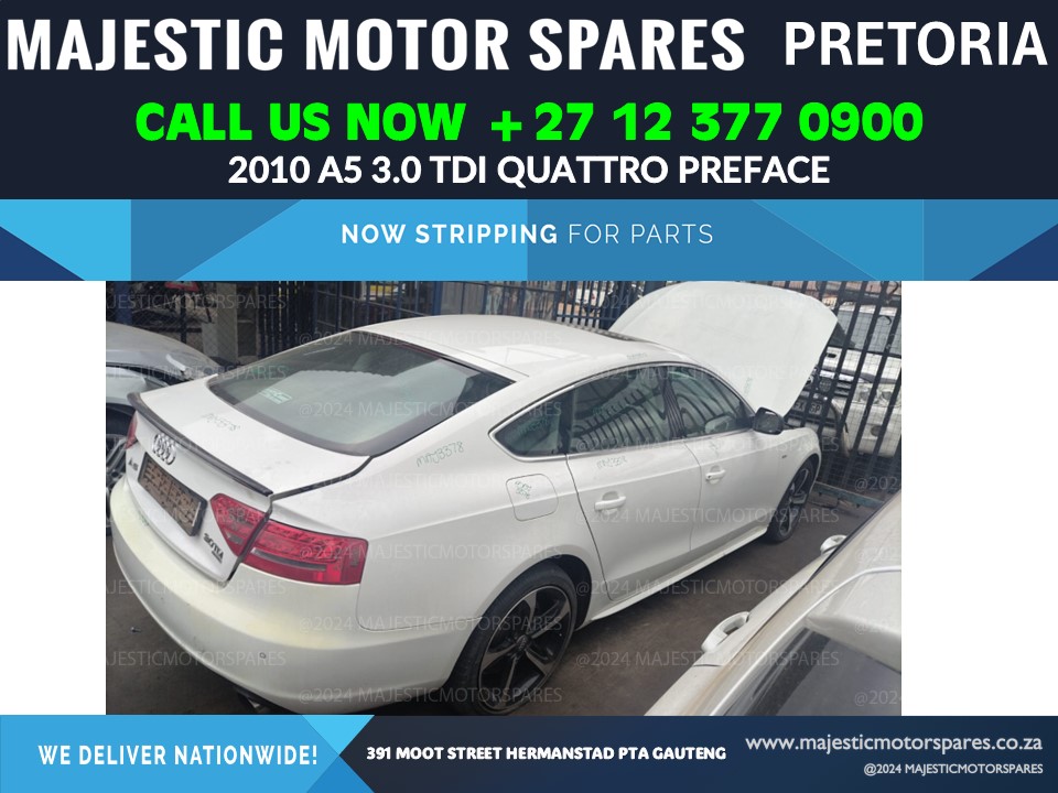 2010 Audi A5 3.0 TDI Quattro (Preface CCW, White) – Stripping for Used Spares - Private Seller 2010 Audi A5 3.0 TDI Quattro (Preface CCW, White) – Stripping for Used Spares - Private Seller