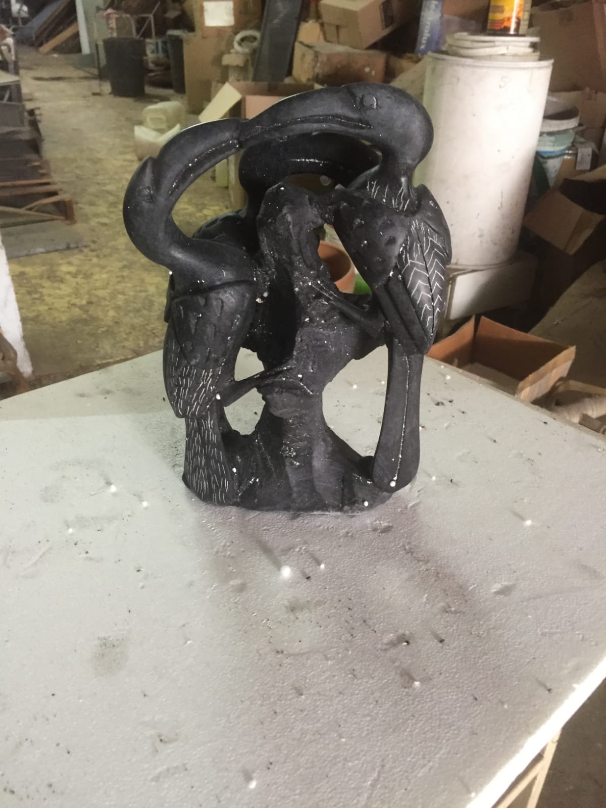 Soapstone african wildlife ornaments.