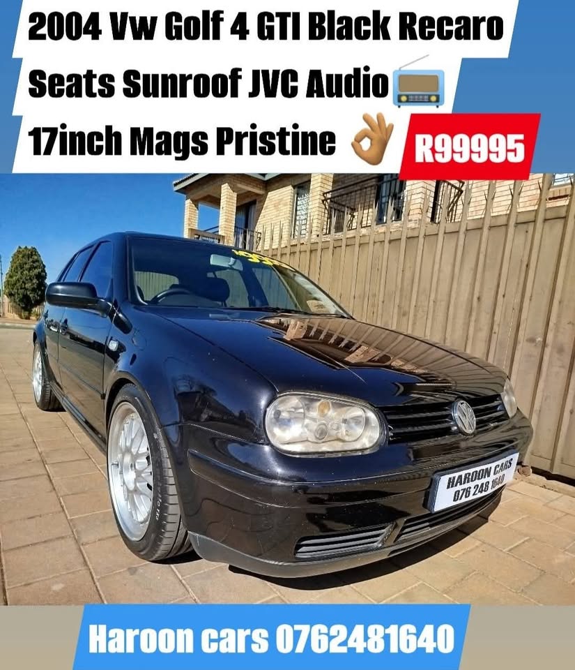 Call Haroon on 2004 Vw Golf 4 GTI recaro Seats Sunroof JVC Audio system