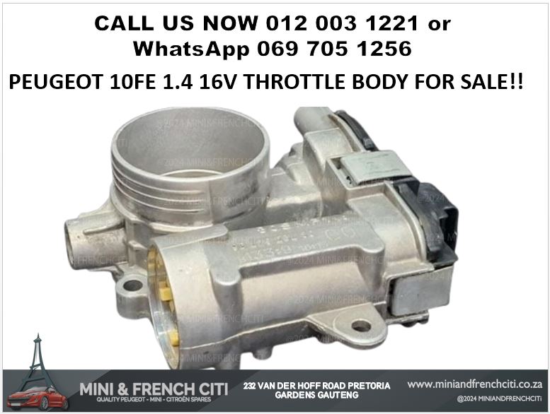PEUGEOT 10FE 1.4 16V THROTTLE BODY – USED ENGINE PART - Private Seller PEUGEOT 10FE 1.4 16V THROTTLE BODY – USED ENGINE PART - Private Seller