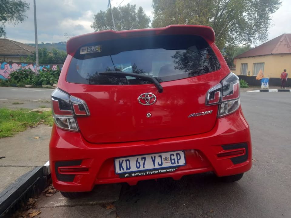 2022 TOYOTA AGYA 1.0 PETROL, AUTOMATIC, RED, 85000KMS SERVICE BOOK