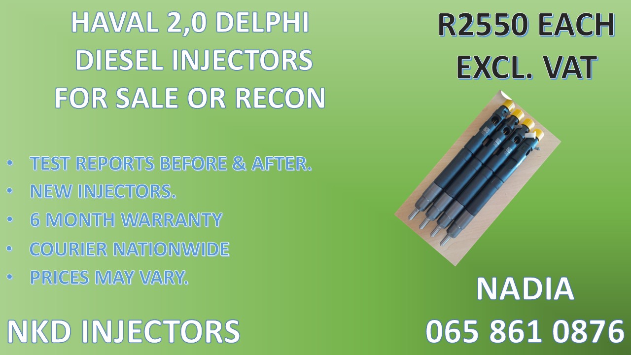DIESEL INJECTORS FOR HAVAL 2.0. TESTED AND READY TO DELIVER - Private Seller DIESEL INJECTORS FOR HAVAL 2.0. TESTED AND READY TO DELIVER - Private Seller