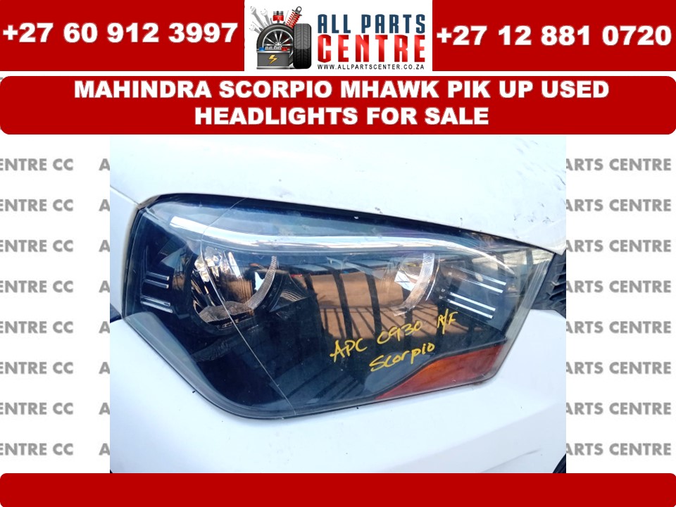 Mahindra Scorpio Mhawk Pik up used headlights for sale