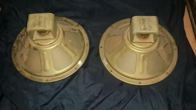 Pair of 30 watt 8ohm 30cm diameter made in Japan from old fender twin reverb gu