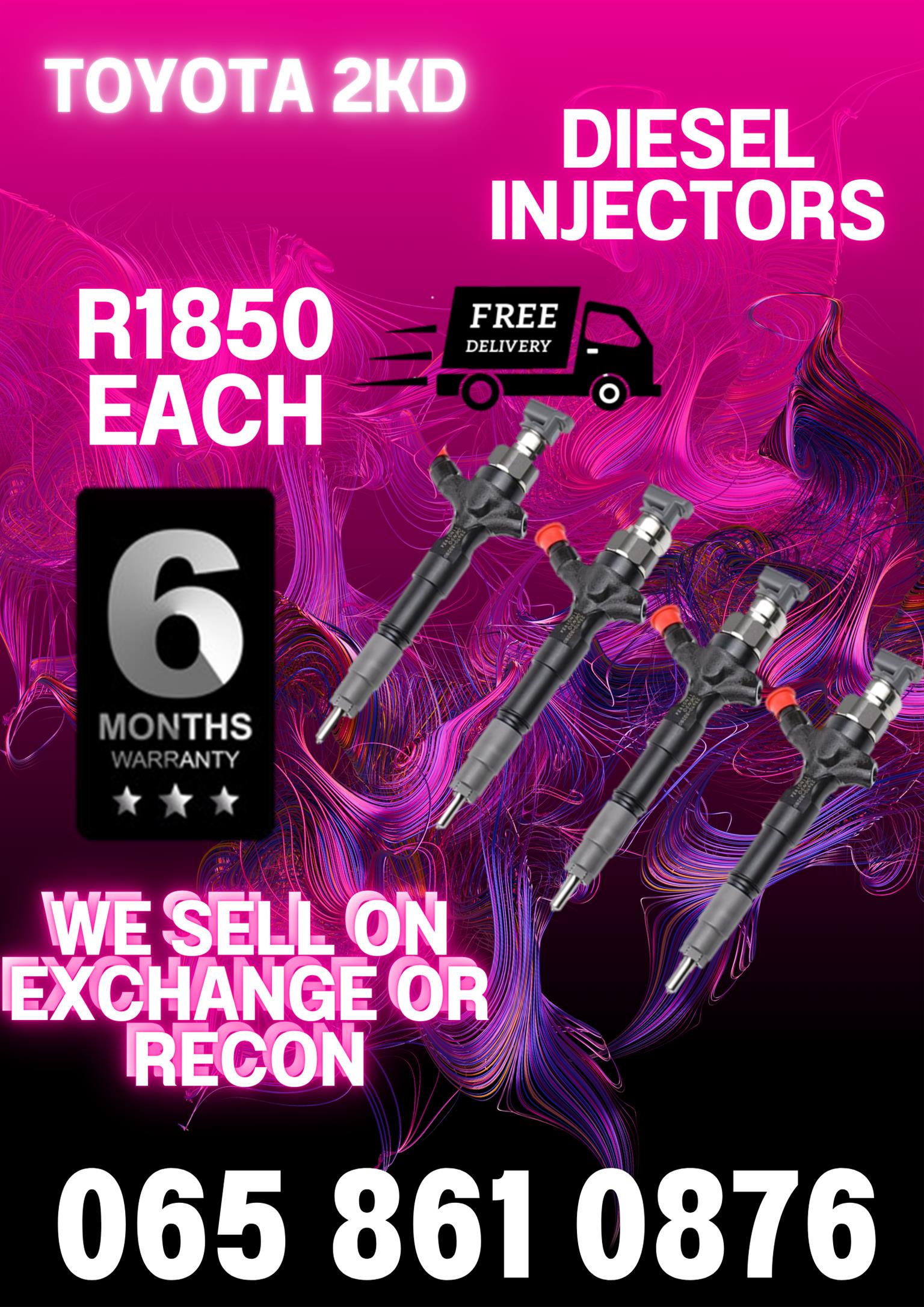 Toyota 2KD diesel injectors for sale - or exchange - Private Seller Toyota 2KD diesel injectors for sale - or exchange - Private Seller