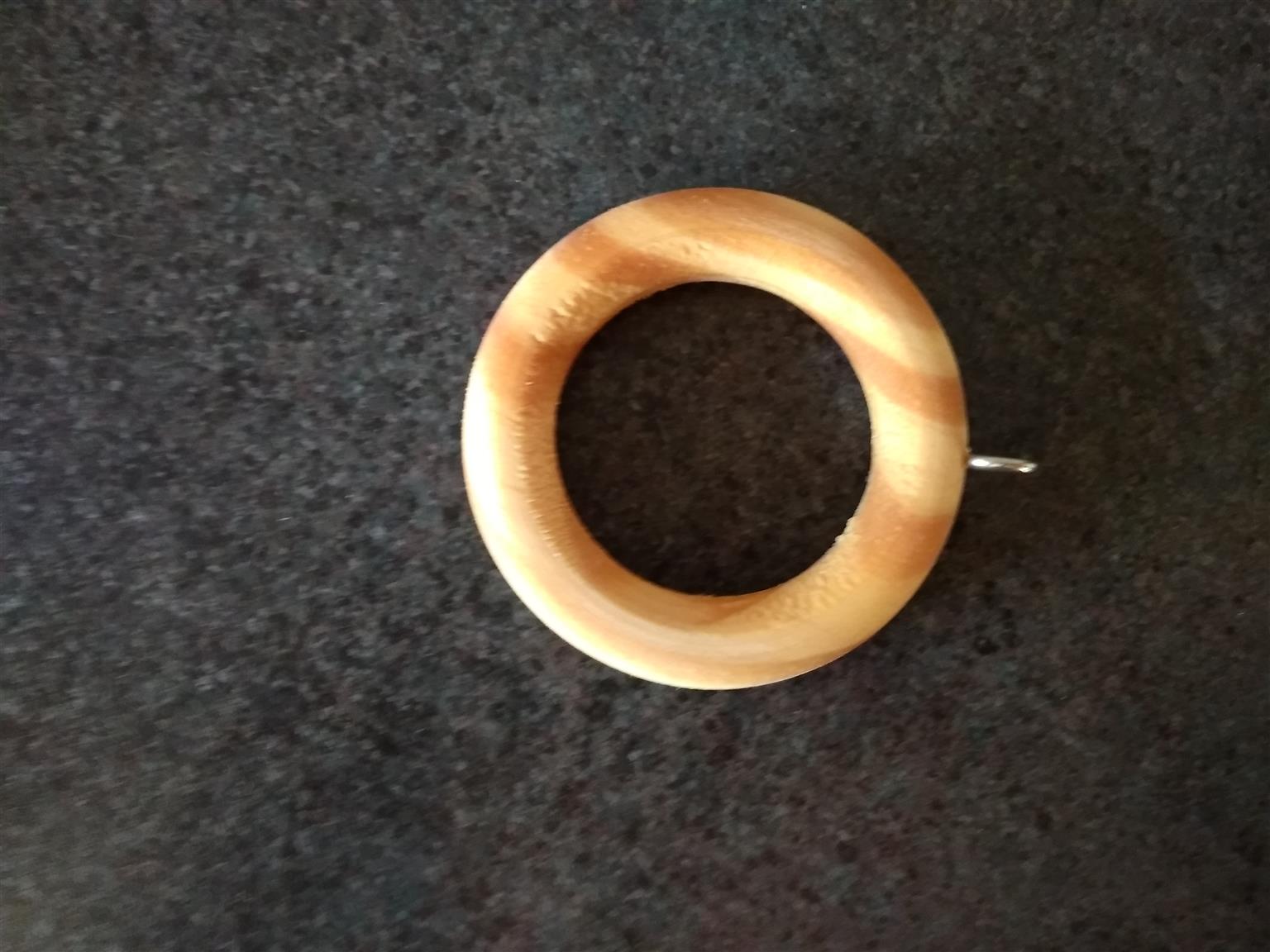 Wooden Round Curtain Rings For Sale Pine Many To Choose From