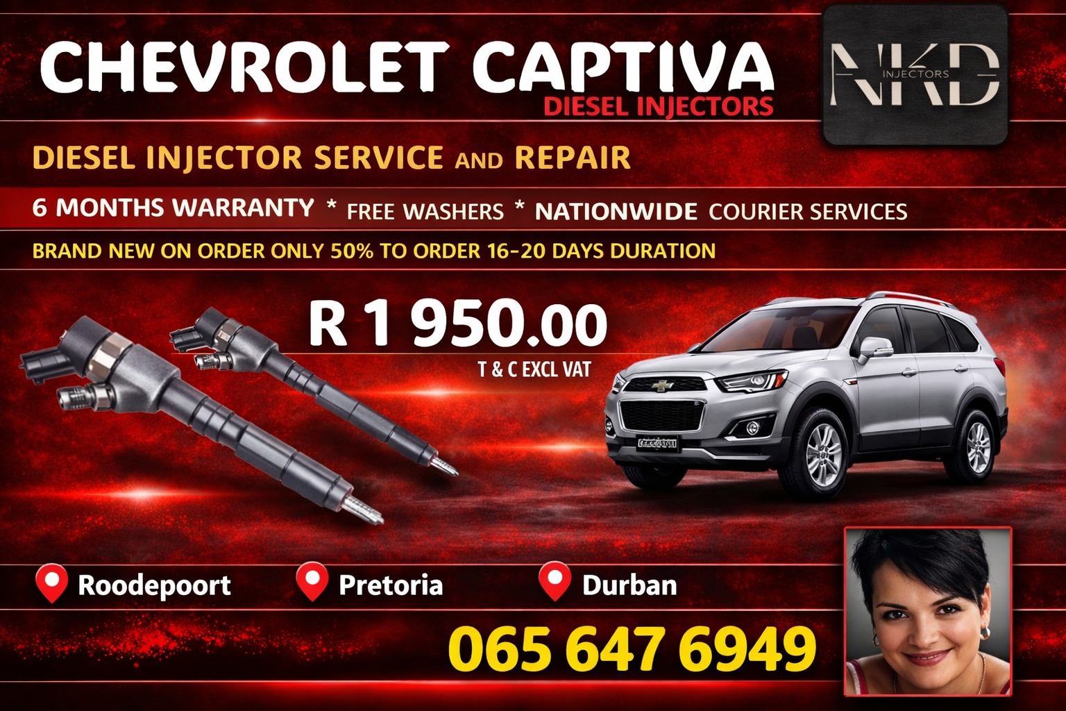 Chevrolet Captiva Diesel Injectors - Private Seller Chevrolet Captiva Diesel Injectors - Private Seller