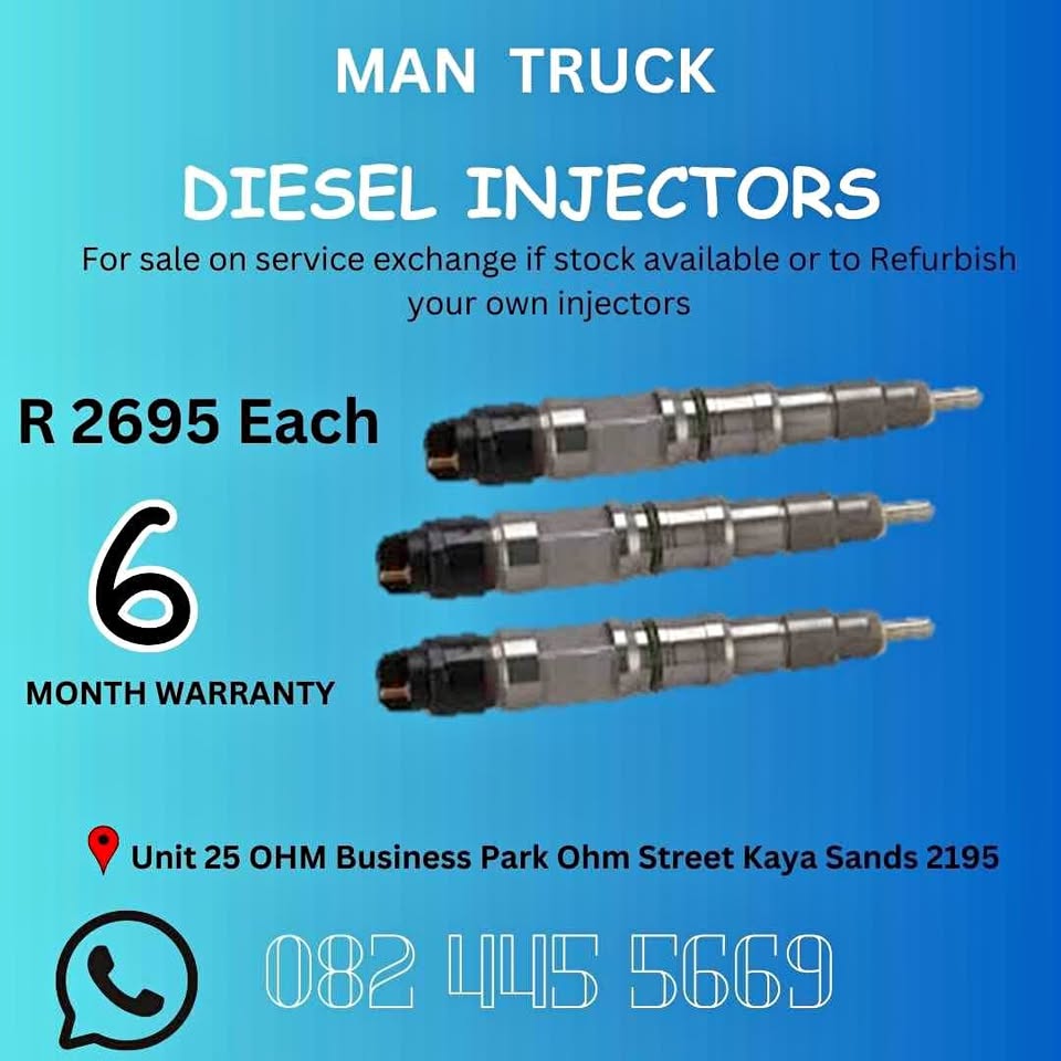 MAN Truck Diesel Injector for sale on service exchange or to recon