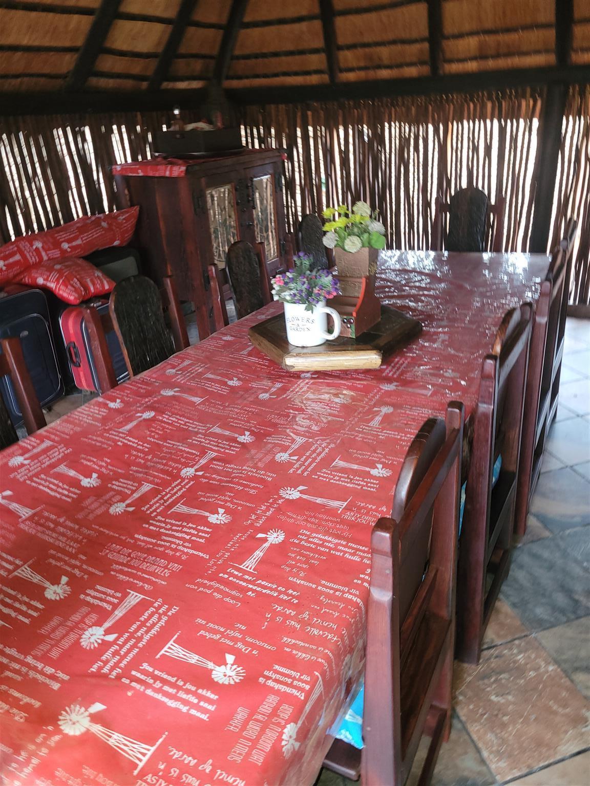 Sleeperwood Big Patio/ Lapa table and Chairs for sale Sleeperwood Big Patio/ Lapa table and Chairs for sale