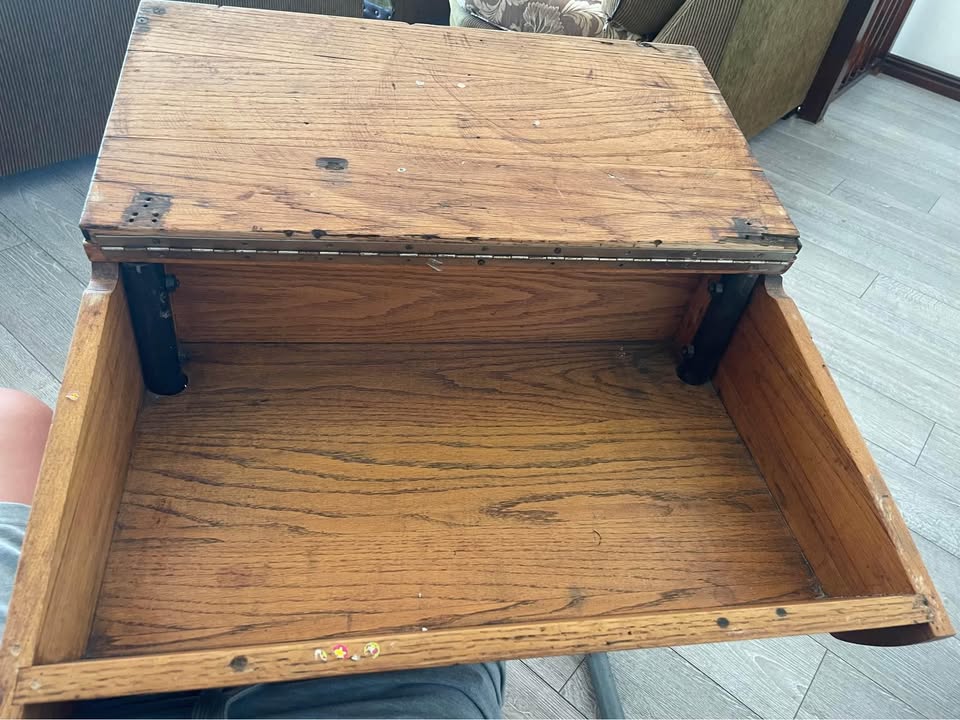 OAK Antique school desk
