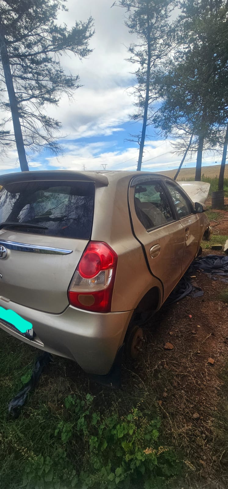 Toyota Etios 2014 Hatch back with 2NR engine stripping for spares Code 2 - Private Seller