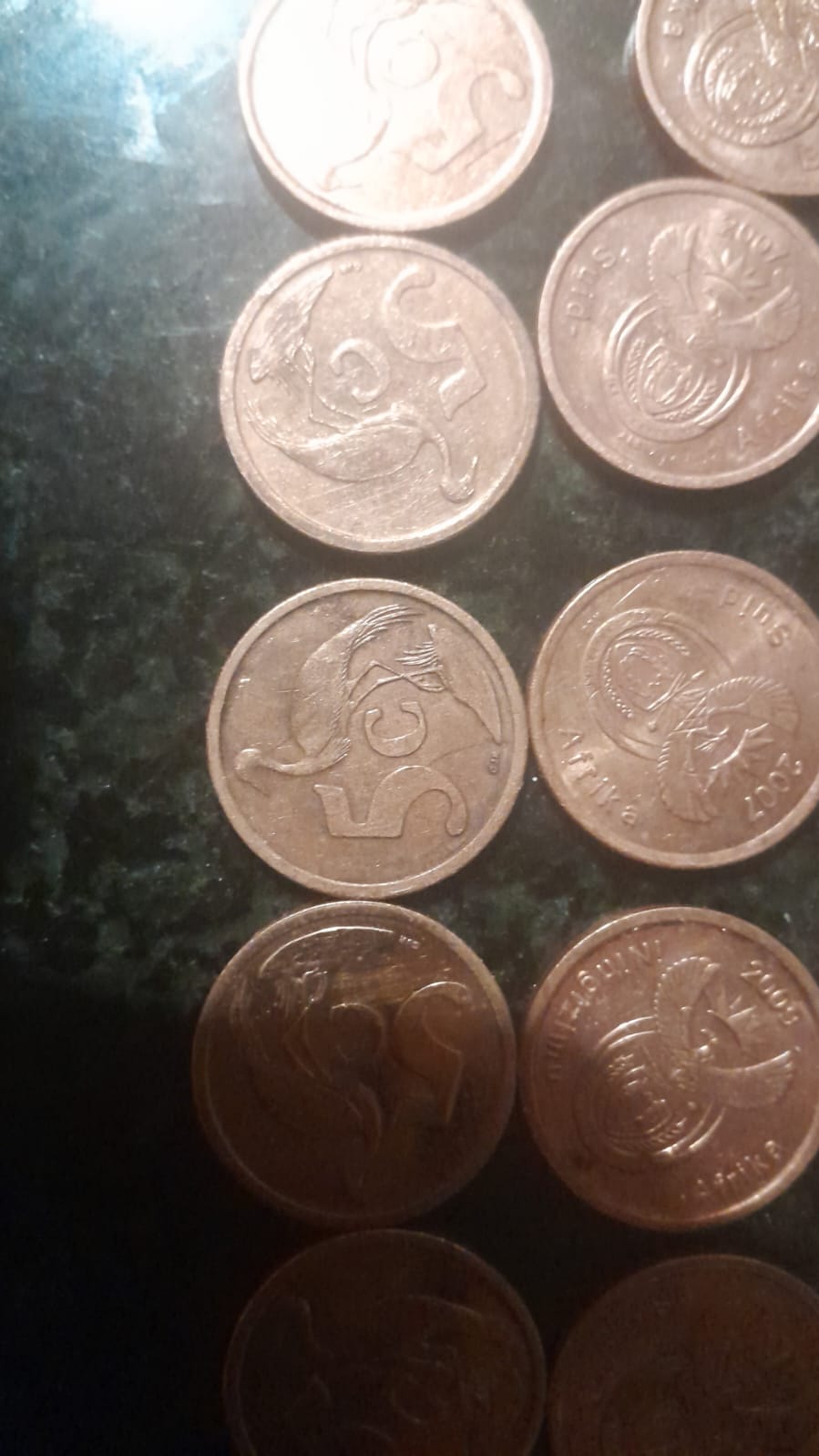 Yes 5cent coins