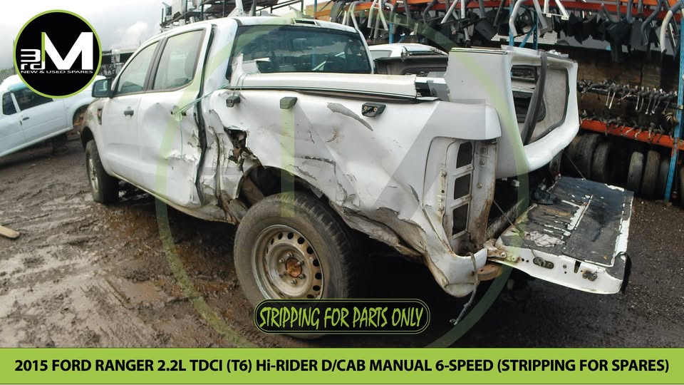 2015 FORD RANGER 2.2L TDCi T6 Hi-RIDER DOUBLE CAB 4X2 MANUAL 6 SPEED  (STRIPPING FOR PARTS)