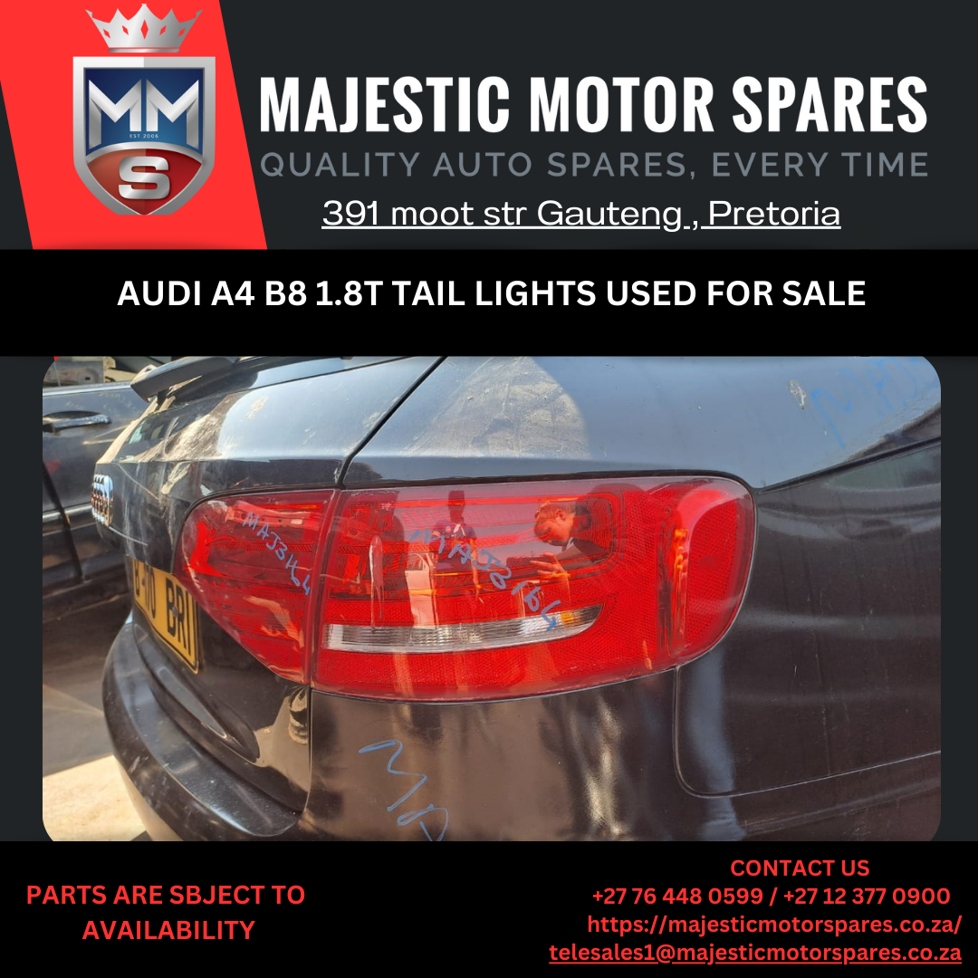 Audi A4 B8 1.8T Tail lights - Private Seller Audi A4 B8 1.8T Tail lights - Private Seller