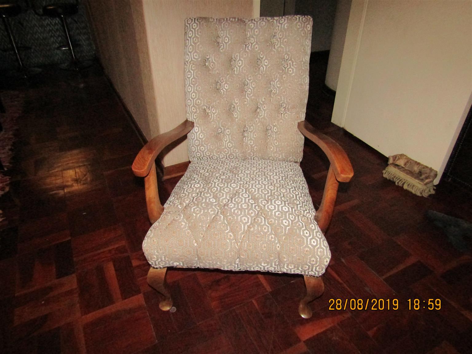 Classic antique armrest Chair.