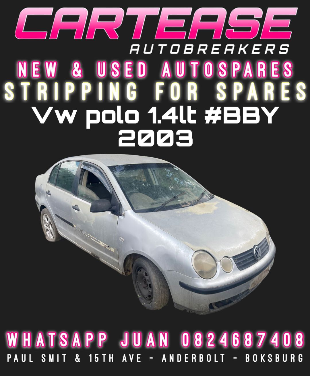 VW POLO 1.4LT #BBY 2003 STRIPPING FOR SPARES - Private Seller VW POLO 1.4LT #BBY 2003 STRIPPING FOR SPARES - Private Seller