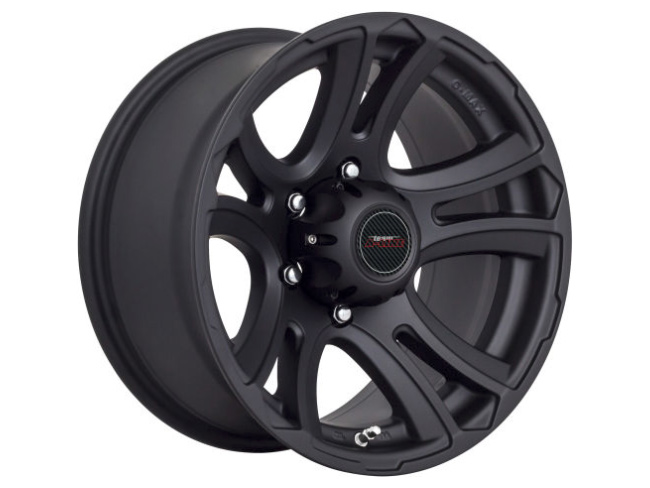 16″ A-Line Rebel 6/139 Satin Black Alloy Wheels