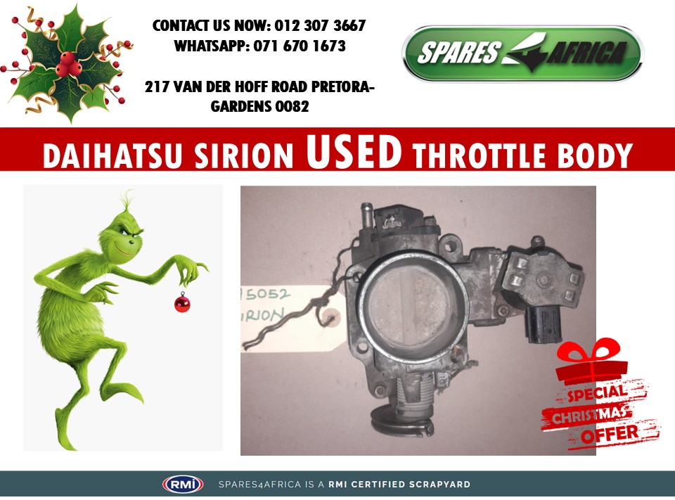 DAIHATSU SIRION USED THROTTLE BODY FOR SALE - Private Seller DAIHATSU SIRION USED THROTTLE BODY FOR SALE - Private Seller