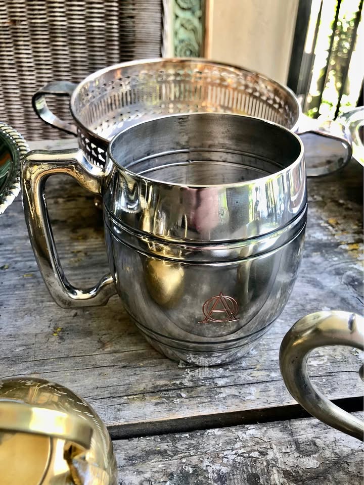 Vintage Seranco Sponc Silver plated Beer goblet Vintage Seranco Sponc Silver plated Beer goblet