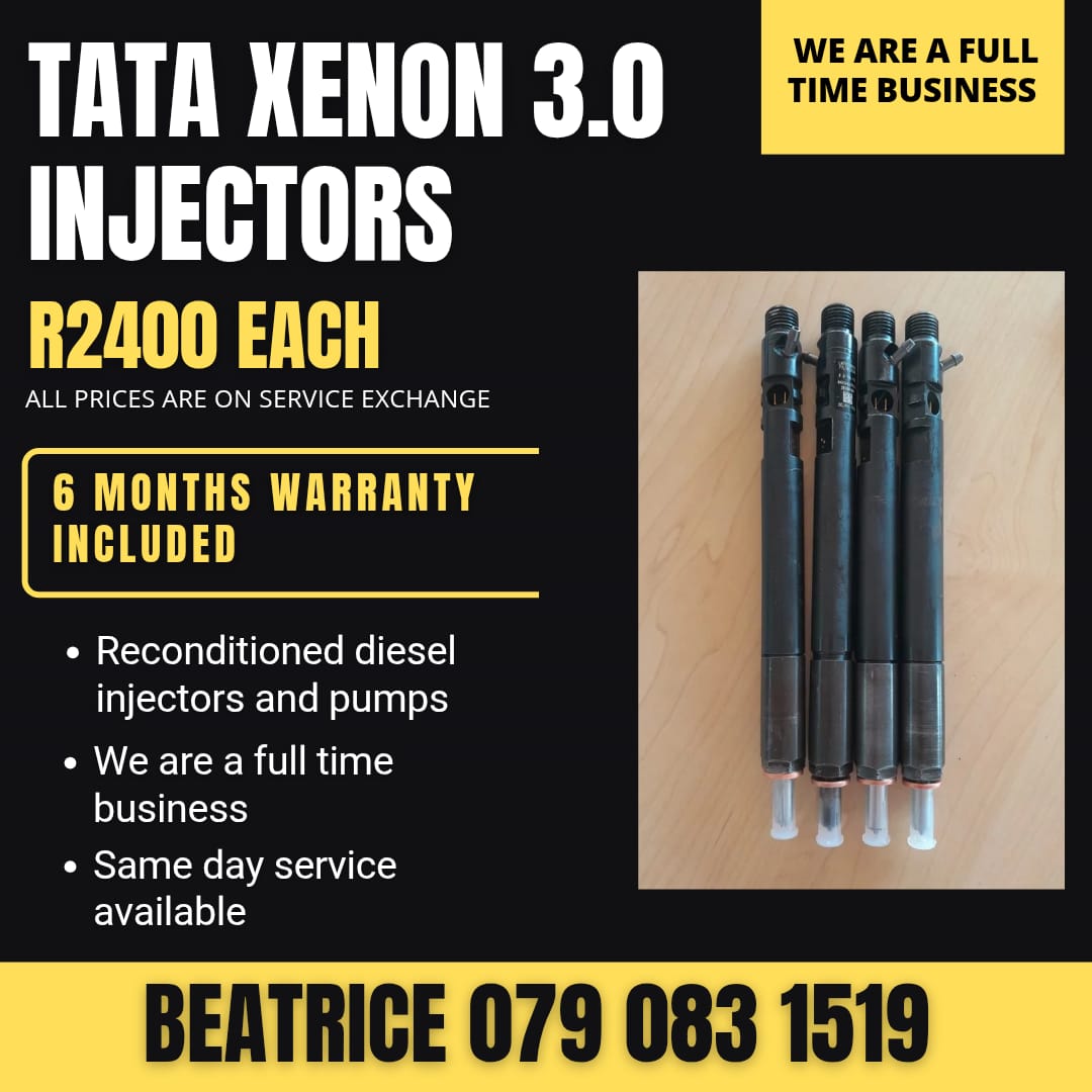 TATA XENON 3.0 INJECTORS FOR SALE WITH WARRANTY - Private Seller TATA XENON 3.0 INJECTORS FOR SALE WITH WARRANTY - Private Seller