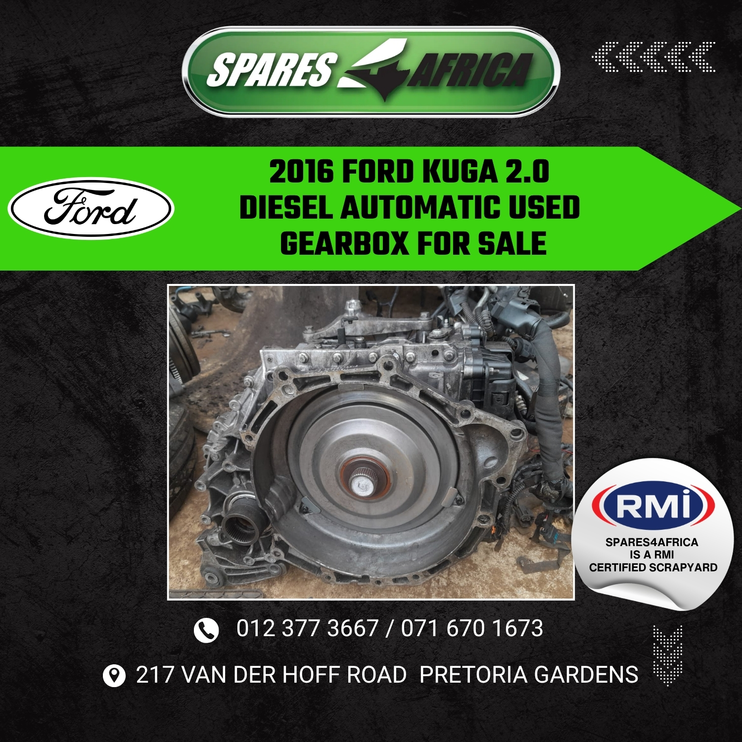 2016 FORD KUGA 2.0 DIESEL AUTOMATIC GEARBOX (USED) – FOR SALE - Private Seller 2016 FORD KUGA 2.0 DIESEL AUTOMATIC GEARBOX (USED) – FOR SALE - Private Seller