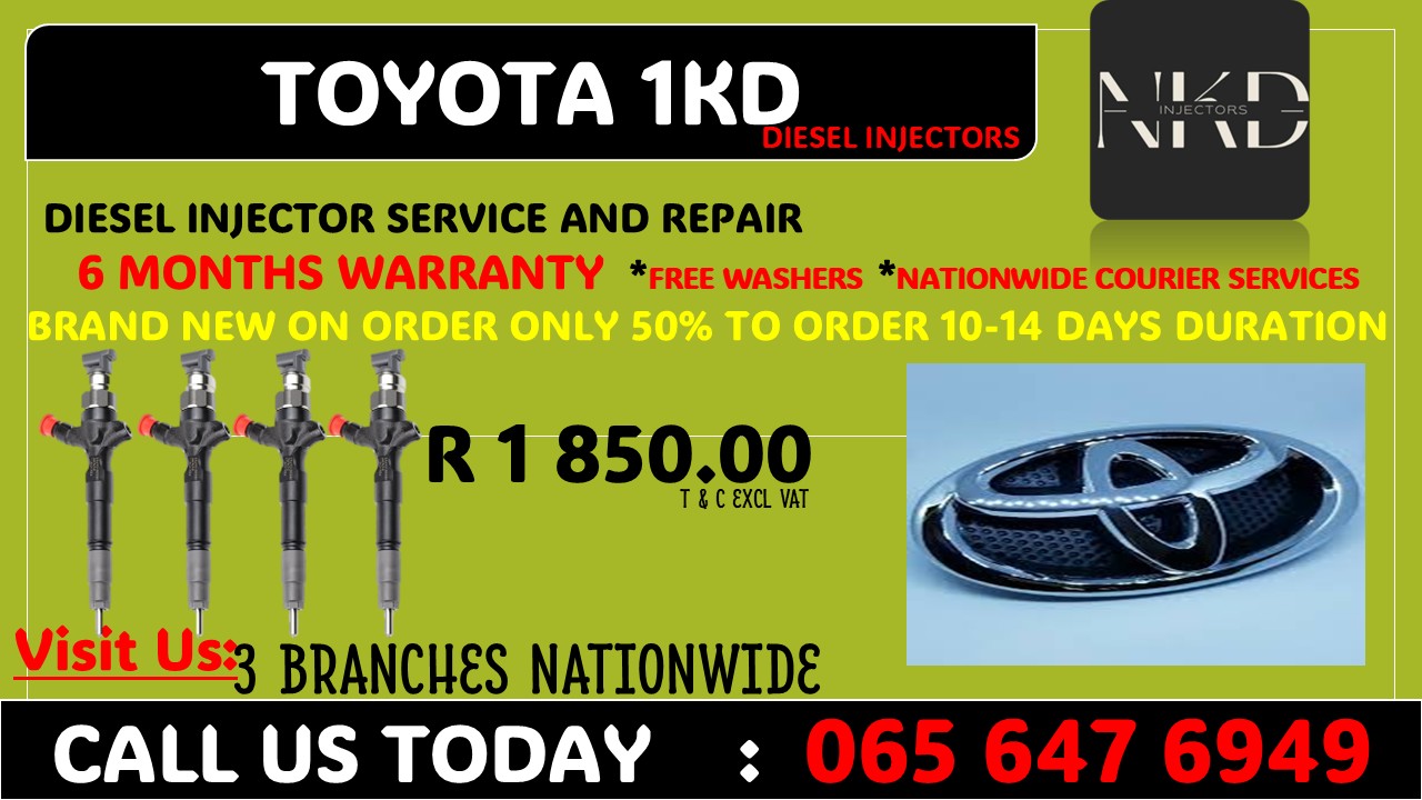 TOYOTA 1KD DIESEL INJECTORS - Private Seller TOYOTA 1KD DIESEL INJECTORS - Private Seller