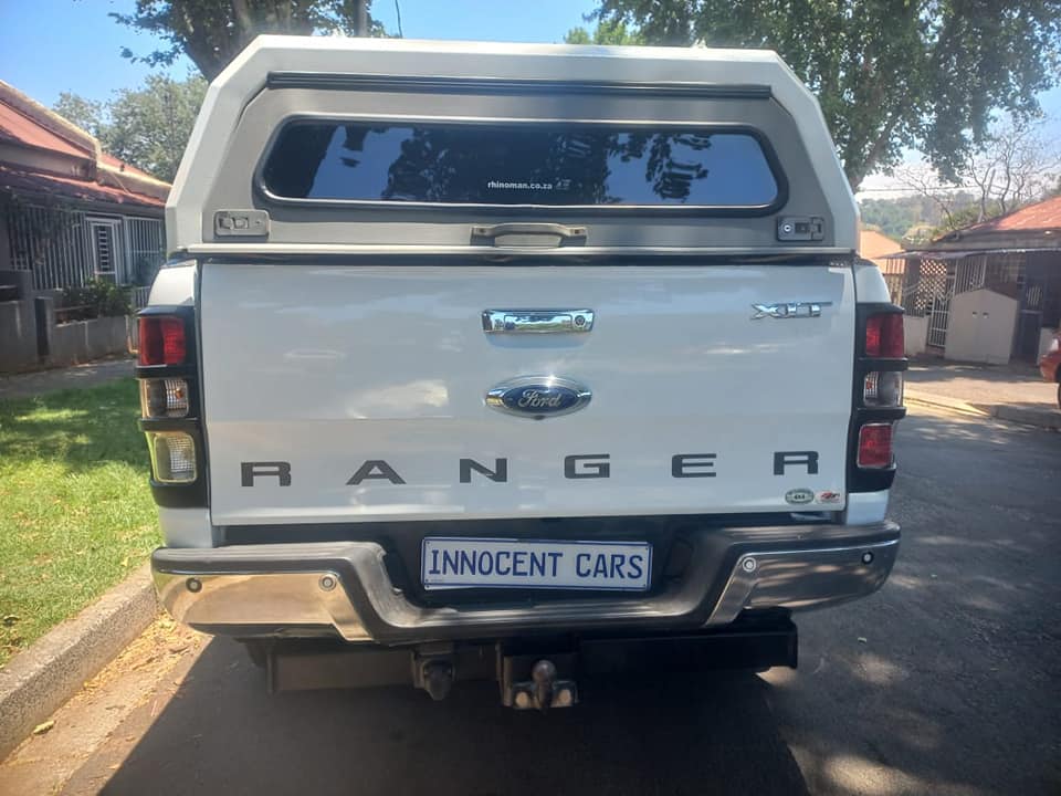 2019 FORD RANGER D-CAB 3.2 XLT DIESEL, AUTOMATIC, WHITE COLOR, MILEAGE 92000KMS