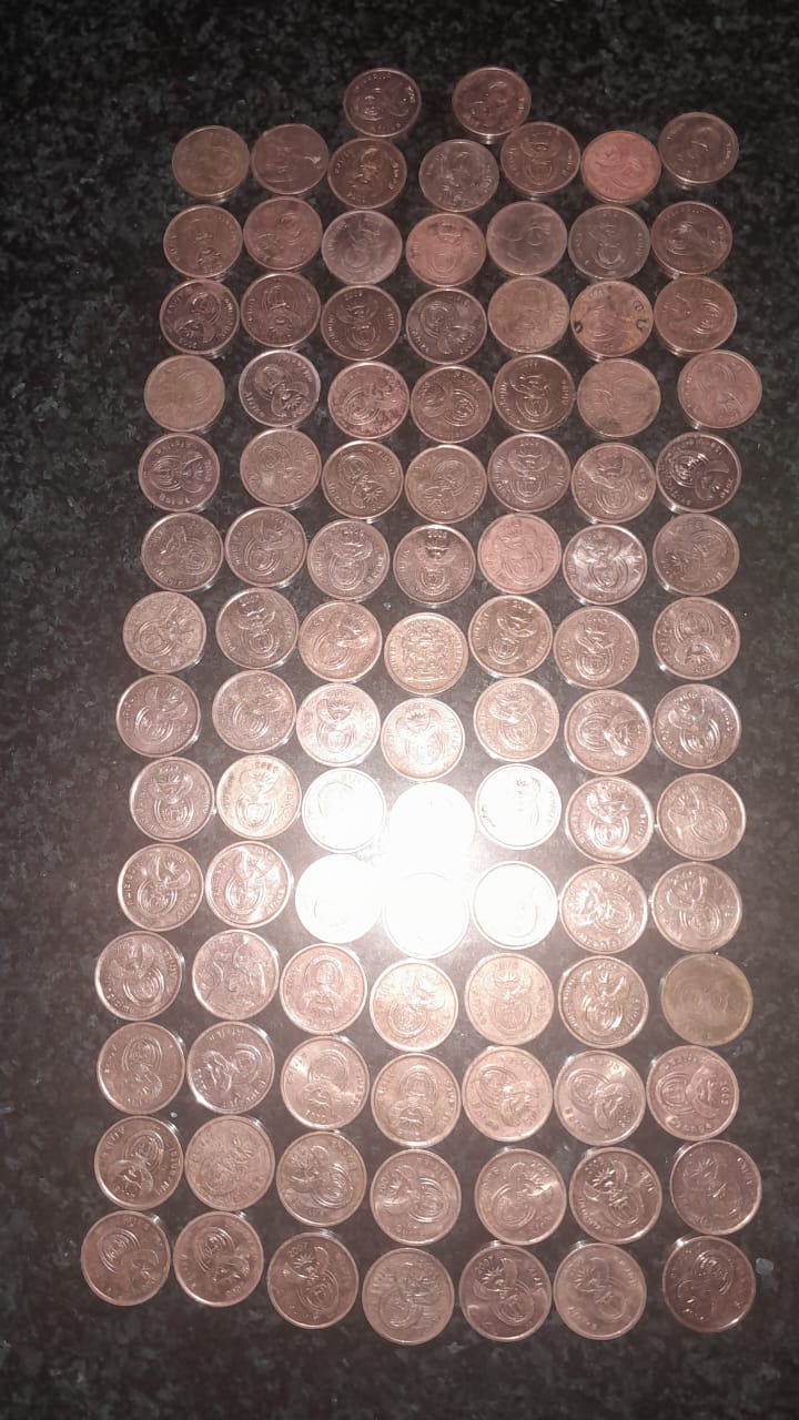 Yes 5cent coins