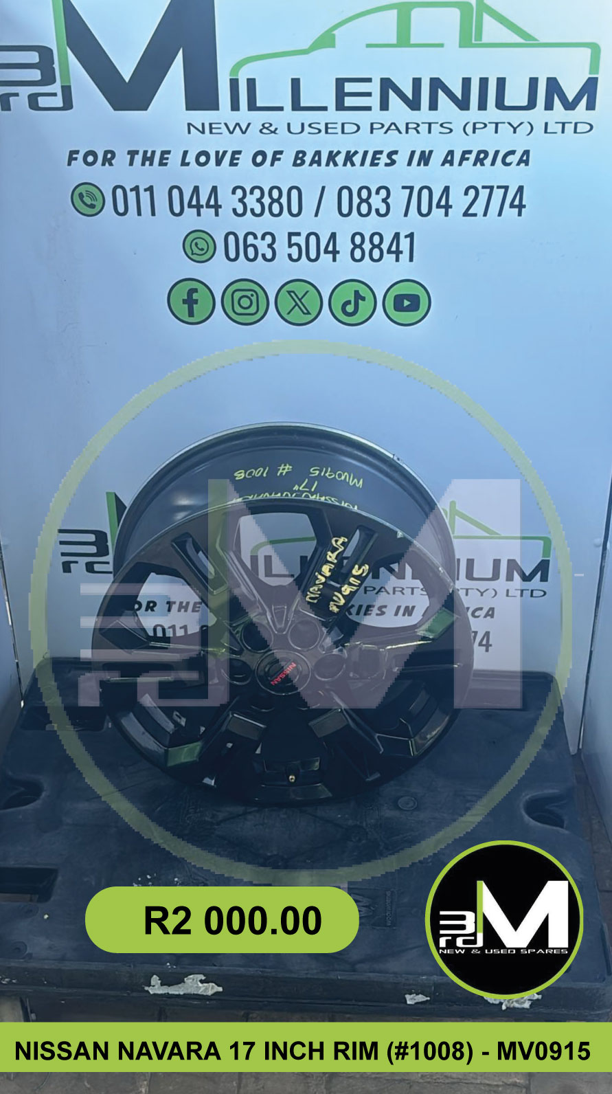 NISSAN NAVARA 17 INCH RIMS AVAILABLE (SOLD INDIVIDUALLY) - MV0915 - Private Seller NISSAN NAVARA 17 INCH RIMS AVAILABLE (SOLD INDIVIDUALLY) - MV0915 - Private Seller