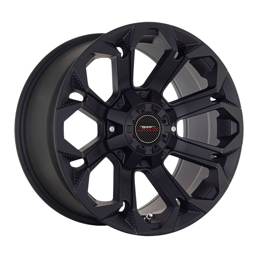 18″ A-Line Hurricane 6/139 Satin Black Alloy Wheels