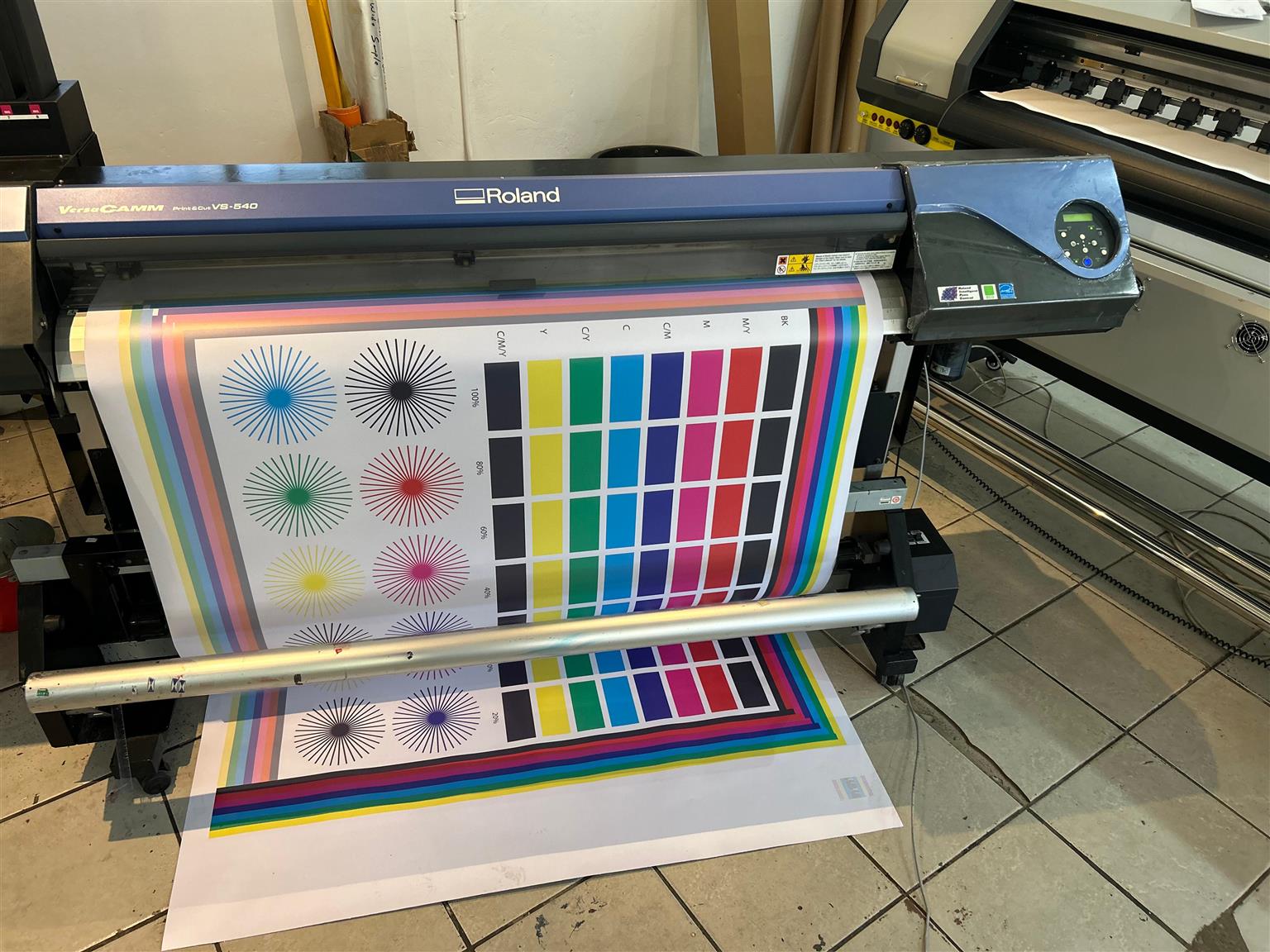 Roland Versacamm VS 540 digital printer and cut.Bedsize1300mm.Ink ...