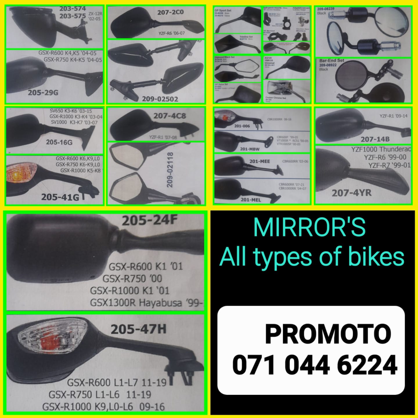 Motorcycle parts and Accessories