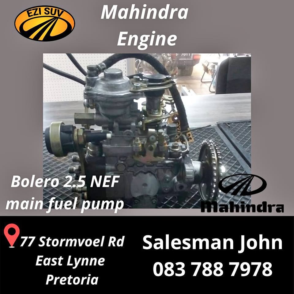Mahindra Fuel Pump EZI SUV - Private Seller Mahindra Fuel Pump EZI SUV - Private Seller