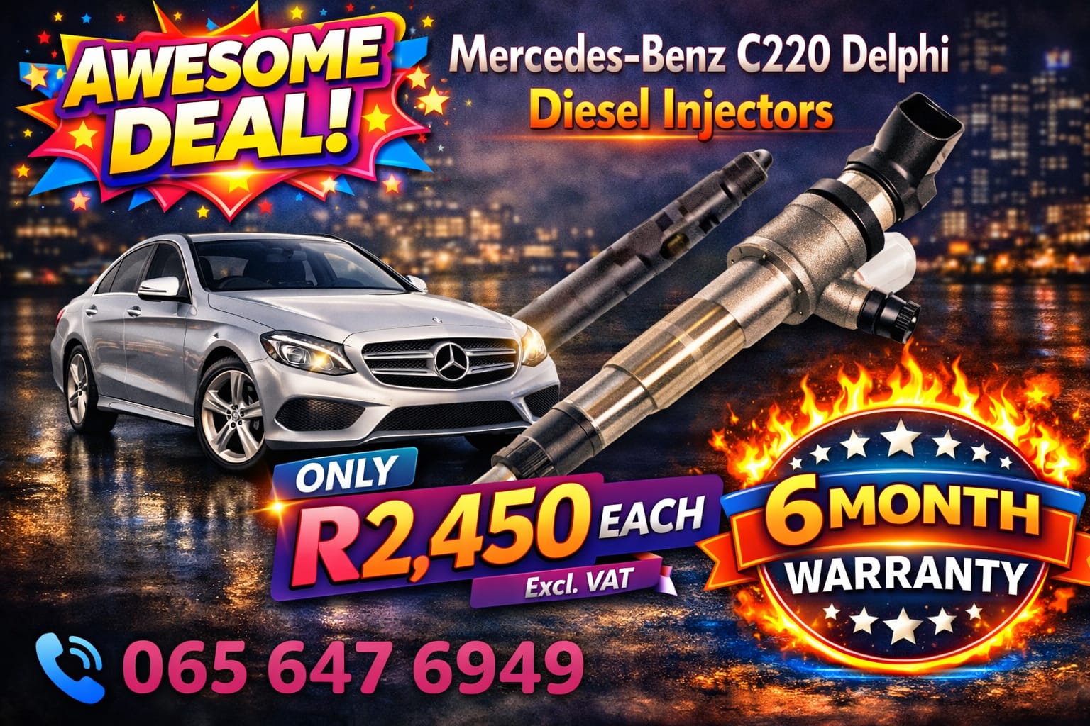 Mercedes C220 Delphi Diesel Injectors - Private Seller Mercedes C220 Delphi Diesel Injectors - Private Seller