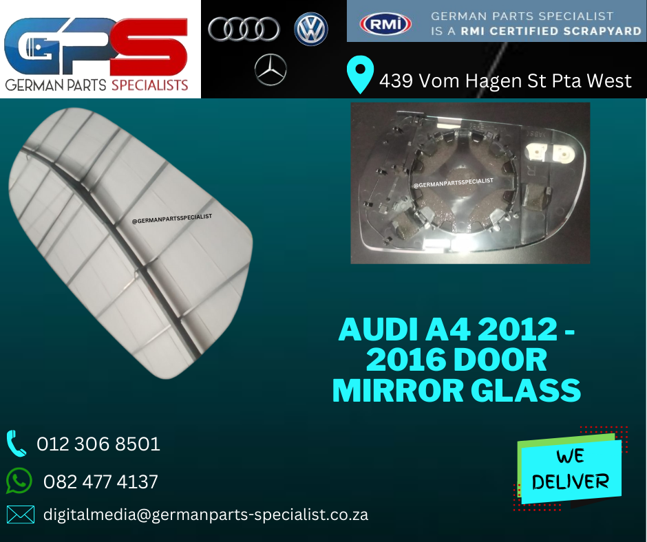 Audi A4 2012 - 2016 Door Mirror Glass for sale. - Private Seller Audi A4 2012 - 2016 Door Mirror Glass for sale. - Private Seller