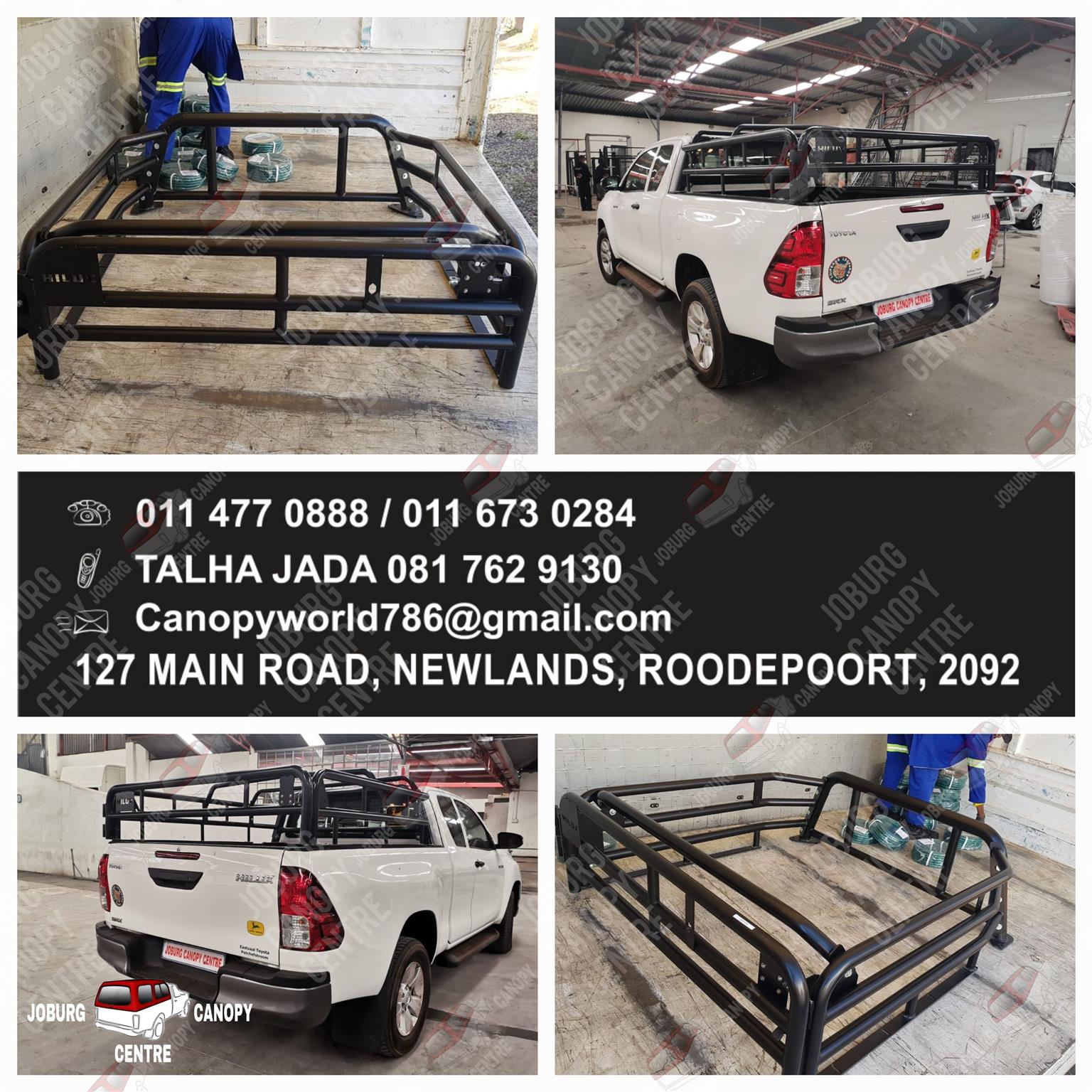 Toyota Hilux 16-22 DC Cattle Rail FITTED BY JOBURG CANOPY CENTRE 