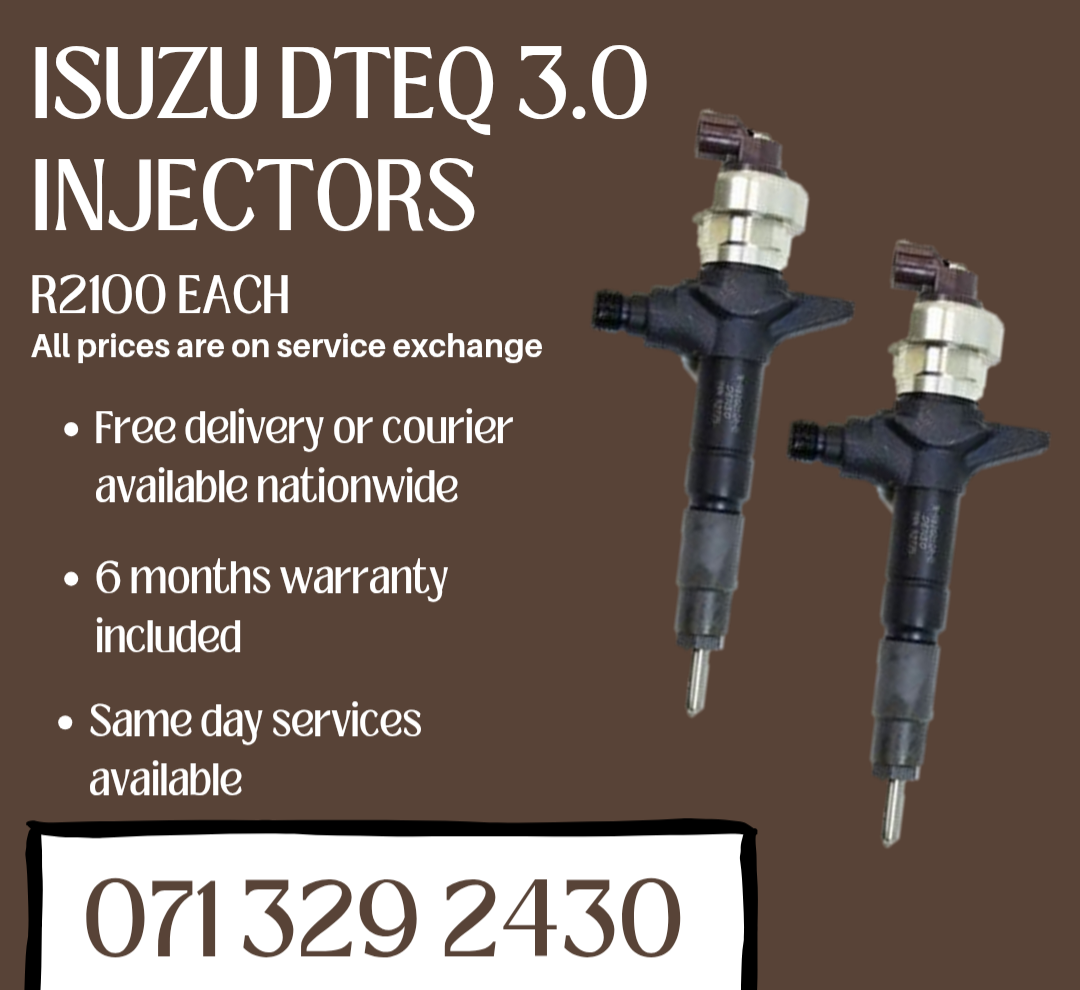 ISUZU DTEQ 3.0 INJECTORS FOR SALE WITH WARRANTY - Private Seller ISUZU DTEQ 3.0 INJECTORS FOR SALE WITH WARRANTY - Private Seller