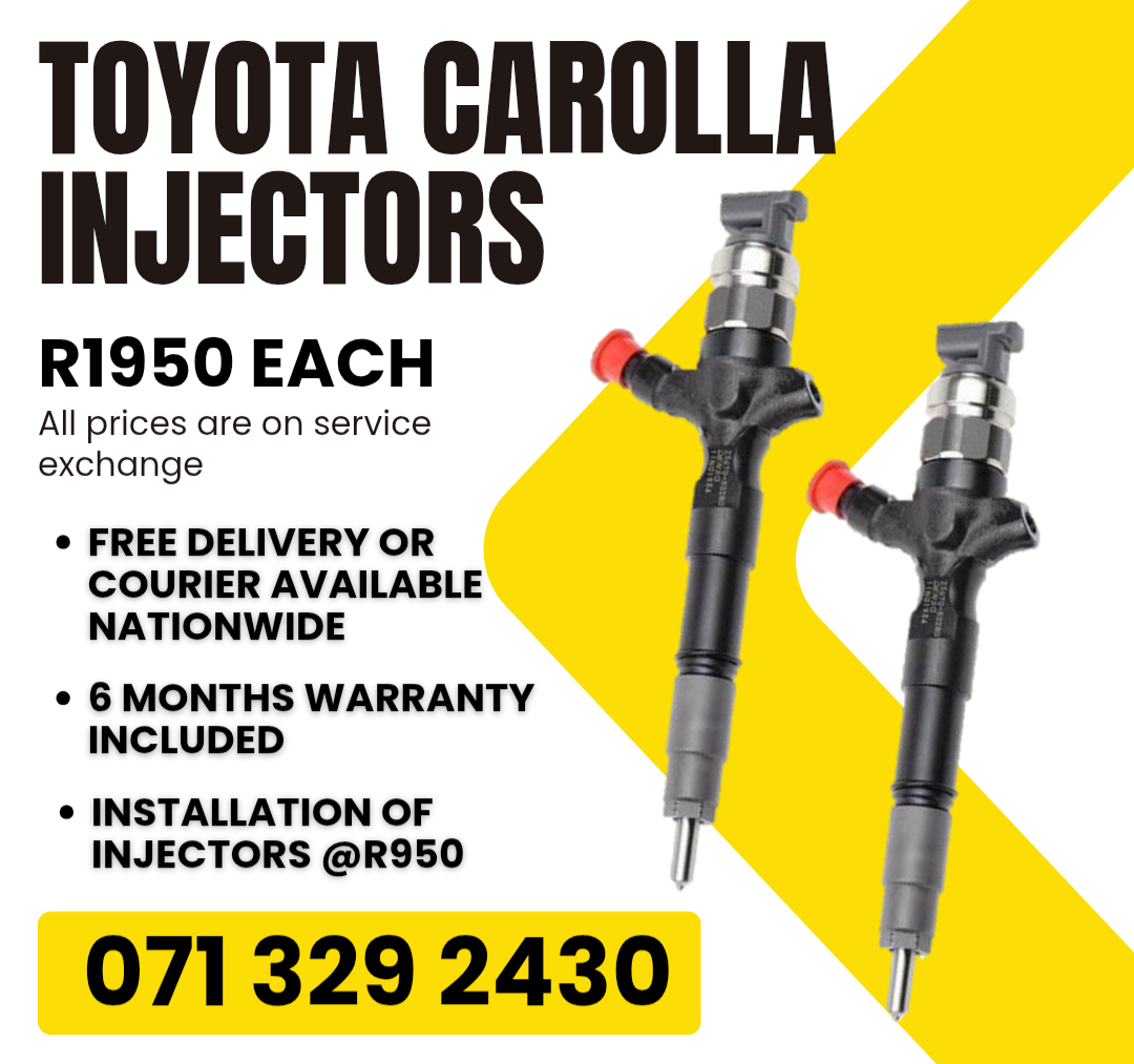 TOYOTA CAROLLA INJECTORS FOR SALE WITH WARRANTY - Private Seller TOYOTA CAROLLA INJECTORS FOR SALE WITH WARRANTY - Private Seller