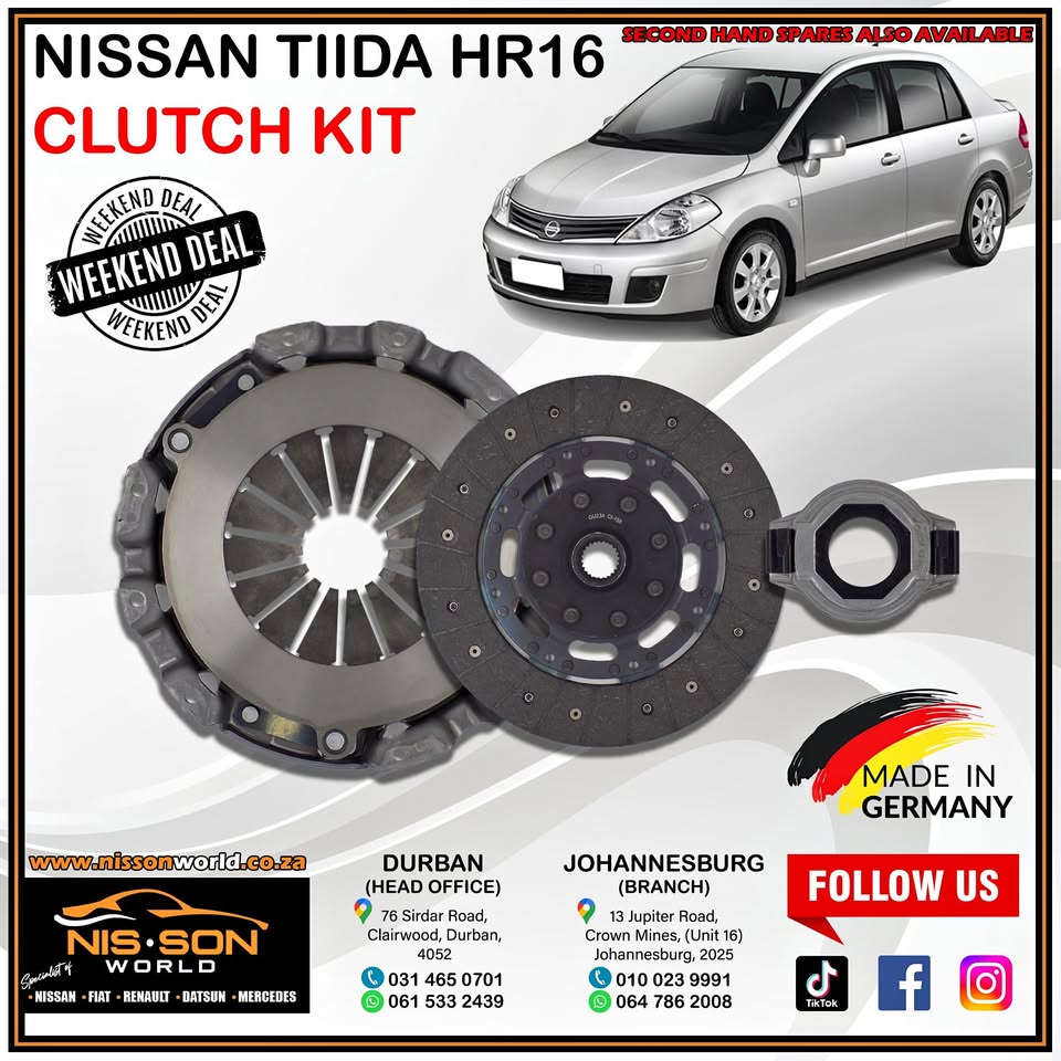 Nissan Tiida HR16 Clutch Kit