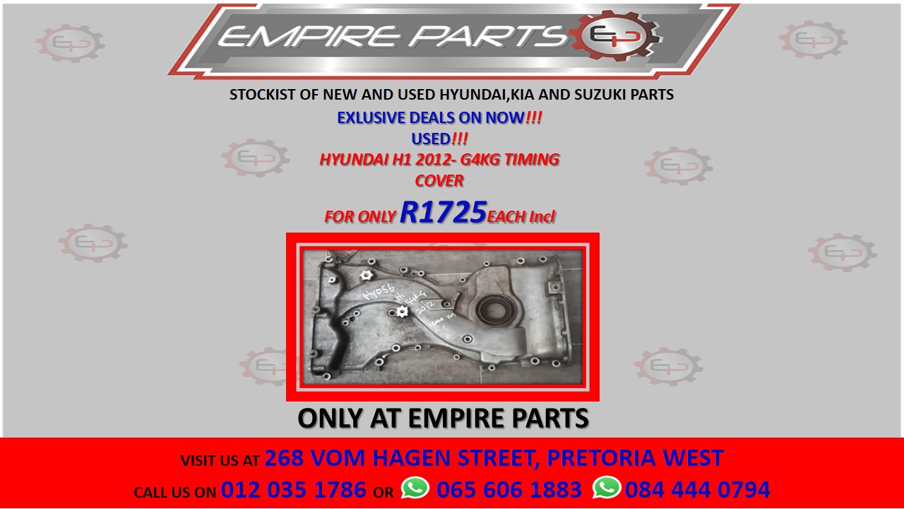 HYUNDAI H1 2012- G4KG TIMING COVER - Private Seller HYUNDAI H1 2012- G4KG TIMING COVER - Private Seller