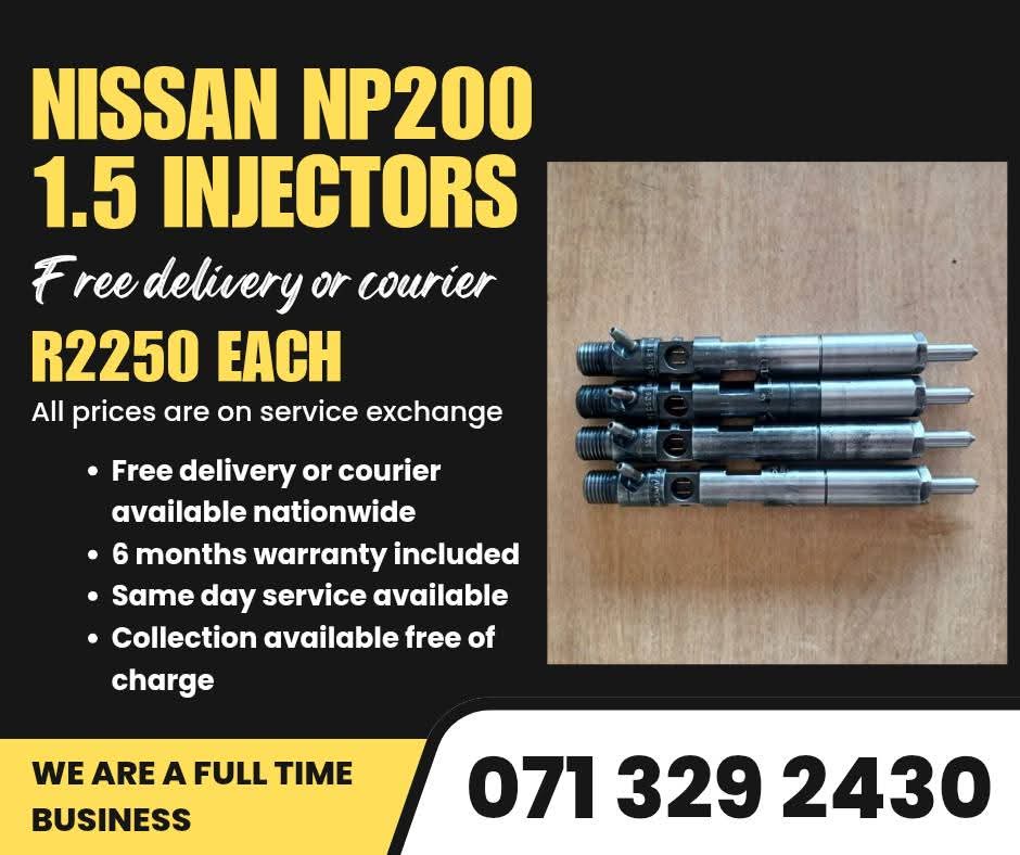 NISSAN NP200 1.5 INJECTORS FOR SALE WITH WARRANTY INCLUDED - Private Seller NISSAN NP200 1.5 INJECTORS FOR SALE WITH WARRANTY INCLUDED - Private Seller