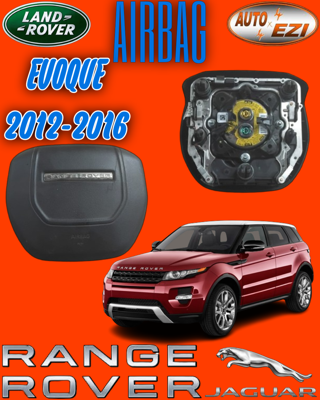 RANGE ROVER EVOQUE 2012-2016 MODEL STEERING WHEEL AIRBAG - Private Seller RANGE ROVER EVOQUE 2012-2016 MODEL STEERING WHEEL AIRBAG - Private Seller