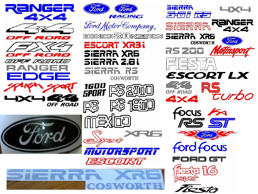 Ford decals stickers / vinyl cut graphics