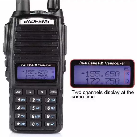 Walkie Talkie VHF UHF Dual Band Two Way Radios / Transceivers. Brand New Products