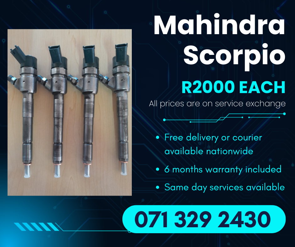 MAHINDRA 2.2 SCORPIO INJECTORS FOR SALE WITH WARRANTY