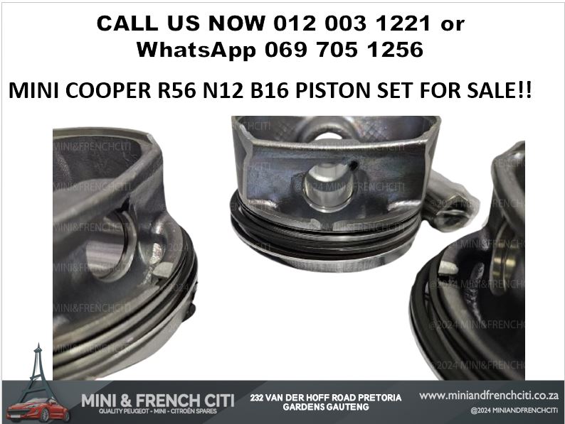 MINI COOPER R56 N12 B16 PISTON SET FOR SALE – ENGINE COMPONENTS - Private Seller MINI COOPER R56 N12 B16 PISTON SET FOR SALE – ENGINE COMPONENTS - Private Seller