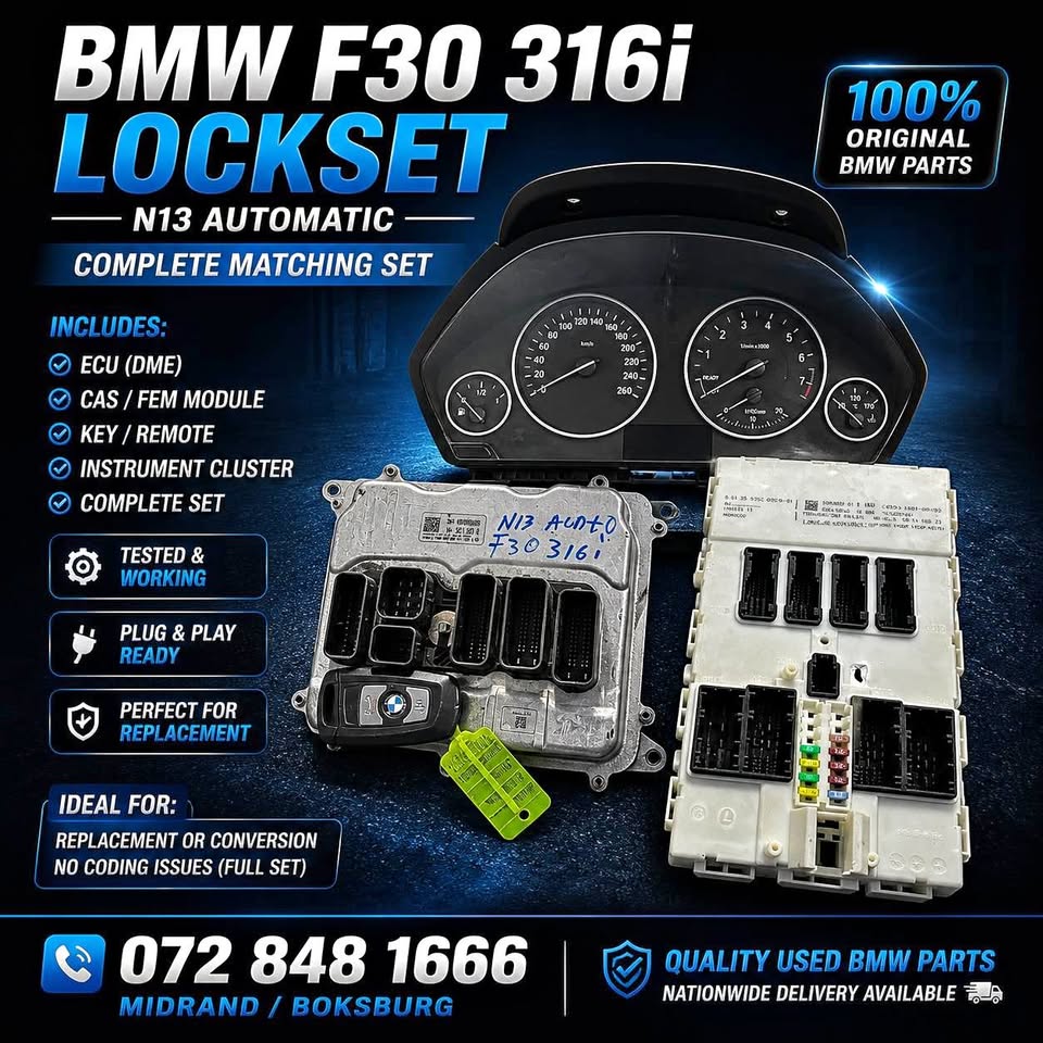 BMW F30 316i N13 AUTO LOCKSET FOR SALE - Private Seller BMW F30 316i N13 AUTO LOCKSET FOR SALE - Private Seller